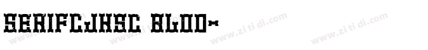 SerifCJKsc blod字体转换